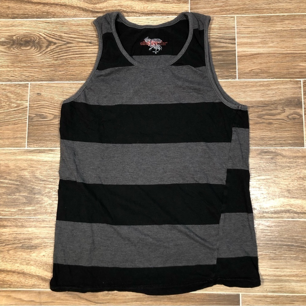 Blind Rooster Black and Grey Tank Top, Size Small/Unisex